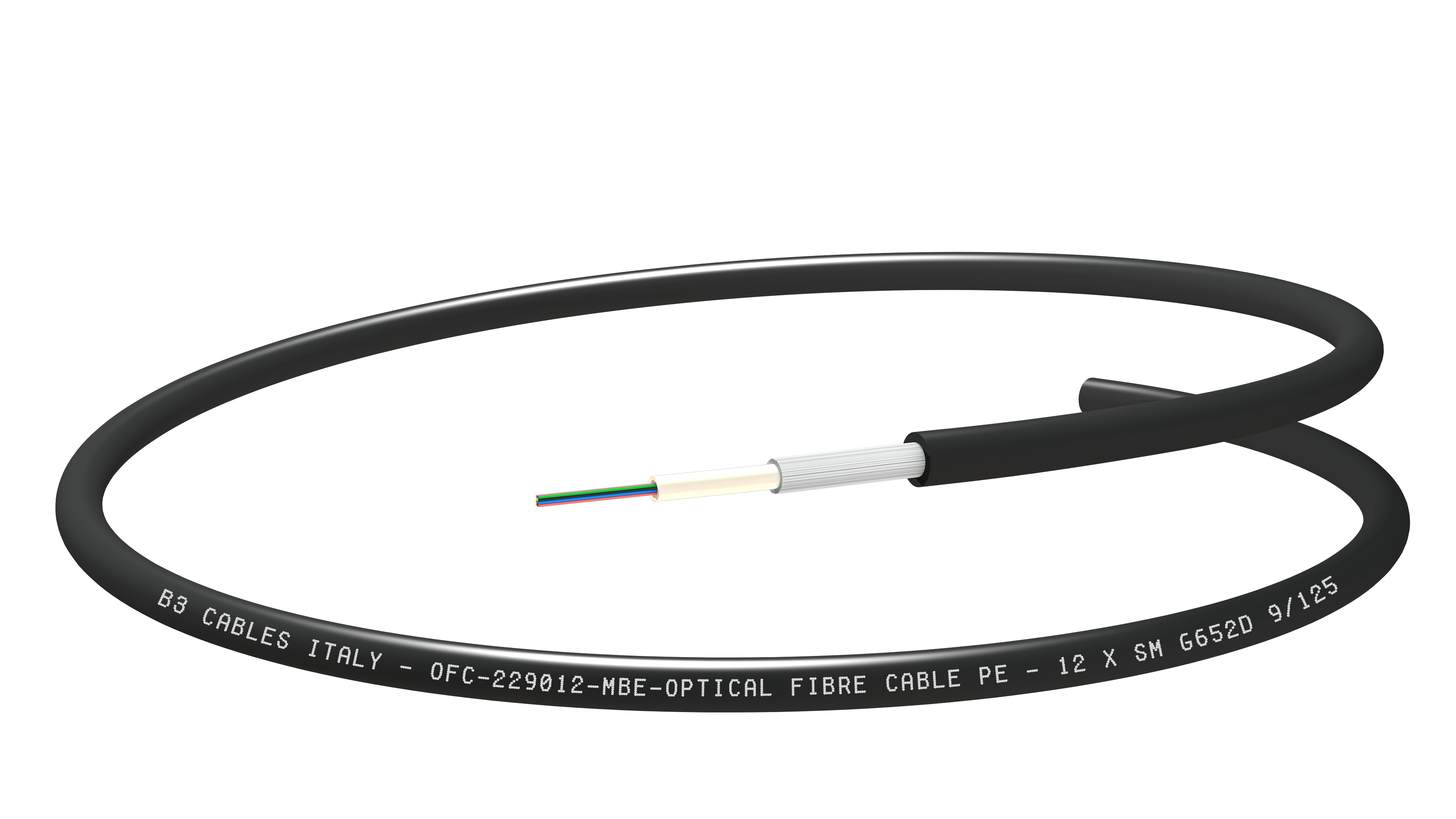 Câble Fibre Optique 64FO (8x8) Tube Flex Fibre Intérieur